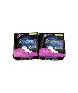 Stayfree Ultra Thin Pads Liners 14 Count Overnight With Wings Pack of 2 - $40.73 CAD