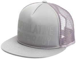 WeSC Unisex Ahumado Gris Perla Superlative Conspiracy Camionero Gorra Béisbol - £10.11 GBP