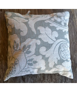 SDH Ruby Lichen Green Floral Decorative Pillow Cotton Linen - £53.40 GBP