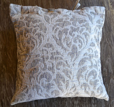 SDH Genoa Textured Pearl Silver Patterned Decorative Pillow - £53.40 GBP