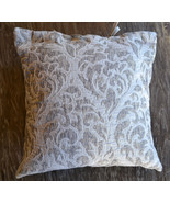 SDH Genoa Textured Pearl Silver Patterned Decorative Pillow - £53.40 GBP