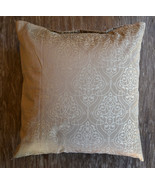 SDH Petite Marrakesh Mink Brown Bronze Scroll Pattern Throw Pillow - £53.40 GBP