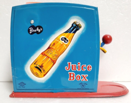 YONEZAWA Tin Toy Juice Box Bireleys Naranja Vintage Juguete Viejo Hecho ... - $207.09