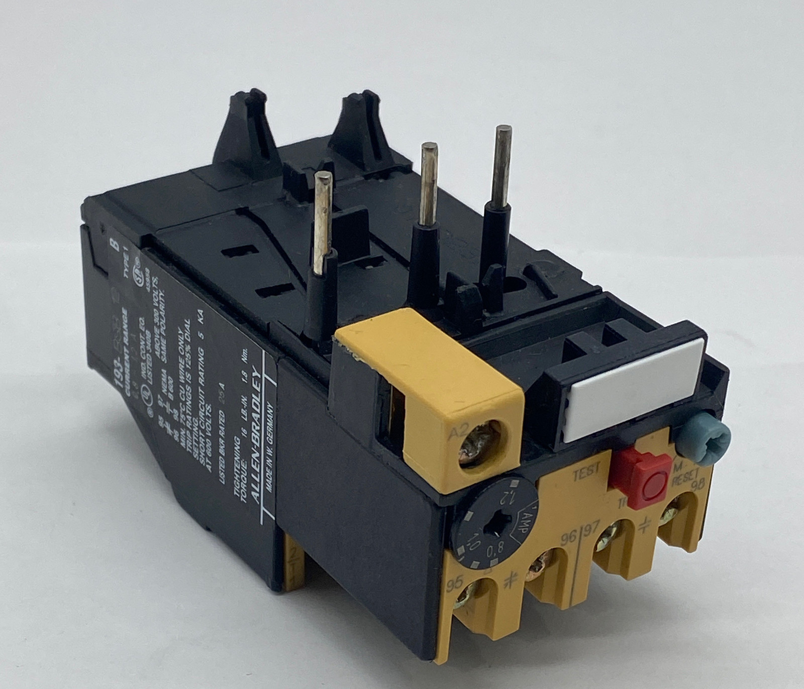 Allen-Bradley 193-BSB 12 Overload Relay 0.8-1.2Amp  - $9.25