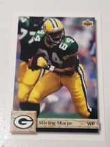 Sterling Sharpe Green Bay Packers 1992 Upper Deck Card #252 - £0.76 GBP