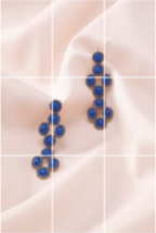 stella &amp; dot  Statement Chandelier Earrings Sardinia, Cobalt Blue - $39.00