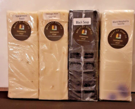 4 Handmade soap loaves Assorted Scents Cold Processed , 36 precut bars - £35.34 GBP