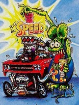 Rat Fink Built for Speed, Big Daddy Ed Roth Metal Sign - £30.89 GBP