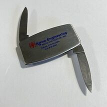 vintage zippo money clip knife Arrow Engineering Tulsa Oklahoma - $18.26 CAD