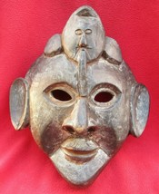 Tharu Tribe Vintage Ancestral Shaman Mask With Forehead Spirit ~ Nepal - $78.00