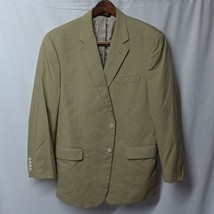 Jos A Bank 44R Khaki 2 Button Suit Jacket Sport Coat - $29.99