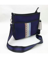 Jen &amp; Co. Jolee Neoprene Boho Blue Cross Body Bag 12x11x3.5 inches - $730.19 MXN