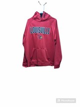 Men&#39;s Colosseum Red Louisville Cardinals Pullover Hoodie,String missing Men&#39;s-L - £15.65 GBP