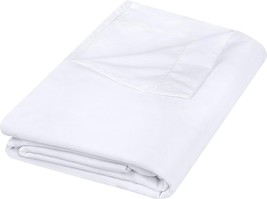 White Bed Sheets Flat Soft Brushed Microfiber Fabric 1 Flat Sheet Only (... - $309.37 MXN