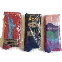 Adult Unisex Colorful and Fun US Travel Themed Compression Socks 3 Pairs S/M - £8.10 GBP