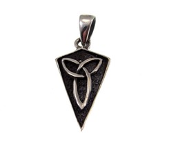 Handcrafted Solid 925 Sterling Silver Celtic Trinity Knot Pendant / Charm - £11.60 GBP