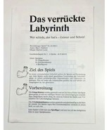 Das Verruckte Labyrinth Ravensburger German Game Instruction Sheet Direc... - $12.86