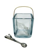 Vtg MCM Cartier Heavy Crystal Ice Bucket 5 5/8 x 5 5/8 x 6 3/8 Retro Bar... - $194.45 CAD