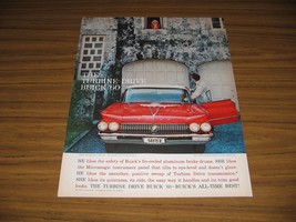 1960 Print Ad The &#39;60 Turbine Drive Buick Red - $14.70