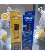 Halls Essential Oil Blend Breathe Lot Of TWO Lemon &amp; Mentho-Lyptus Scent  - $13.85