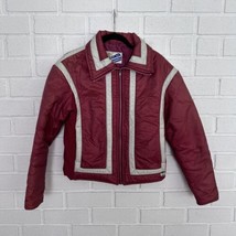 Vintage Beconta Puffer Jacket 80’s Womens 14 Dark Red  - £19.25 GBP