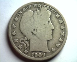 1909-O Barber Half Dollar Good / Very Good G/VG Nice Original Coin Bobs Coins - £24.49 GBP