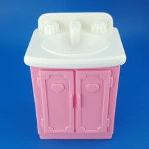 Fisher Price Loving Family Dream Doll House Pink Bathroom Vanity White S... - $15.59