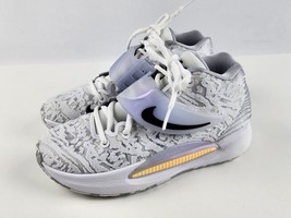 Authenticity Guarantee 
Size 4.5 - Nike KD 14 Home White /Black/Wolf Gre... - $89.09