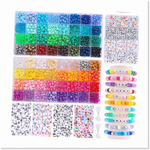 2350pcs Pony Beads Kit: 64 Colors for Bracelet &amp; Necklace Making - Rainbow Beads - $46.52