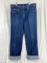 Vintage Levi&#39;s 517 Orange Tab Jeans Men’s Size 36x32 Made in USA Distressed - £115.79 GBP