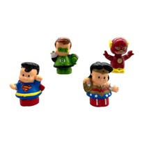 Fisher Price Little People DC Friends Super Heroes Lot of 4 * Superman * Wonderw - £11.24 GBP