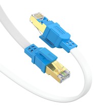 Cat 8 Ethernet Cable 10Ft 1.5Ft 6Ft 15Ft 25Ft 35Ft 50Ft 75Ft 100Ft, Outd... - £14.84 GBP