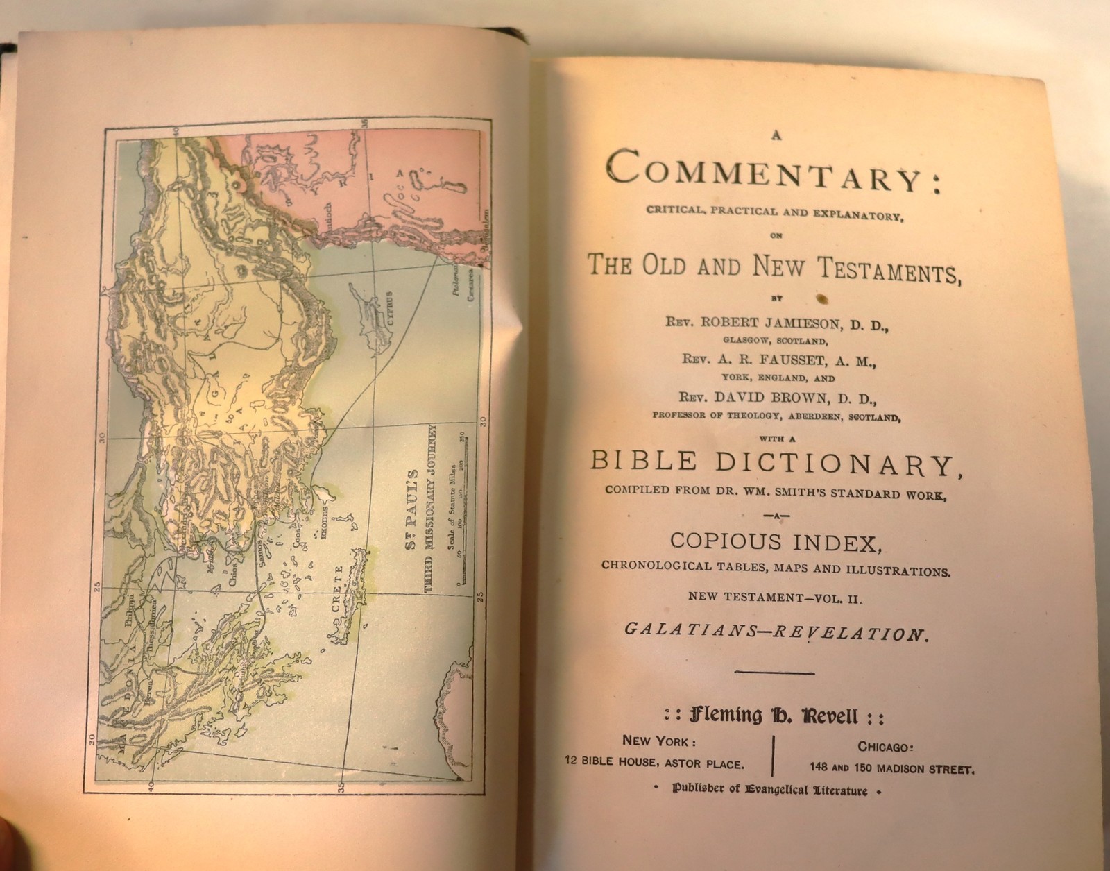 A Commentary on the Old and New Testaments, Jamieson, Fausset, Brown, pu... - $24.00