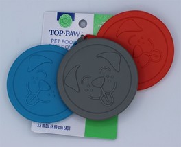 Top Paw Pet Food Can Cover - Red Gray Blue - £2.41 GBP