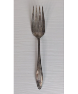 New Salem silverplated single salad fork flatware vintage monogramed M o... - £3.88 GBP