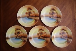 READ* Lot of 6x Vintage Noritake China Tree In The Meadow 5x Lunch Plate... - $468.33 MXN