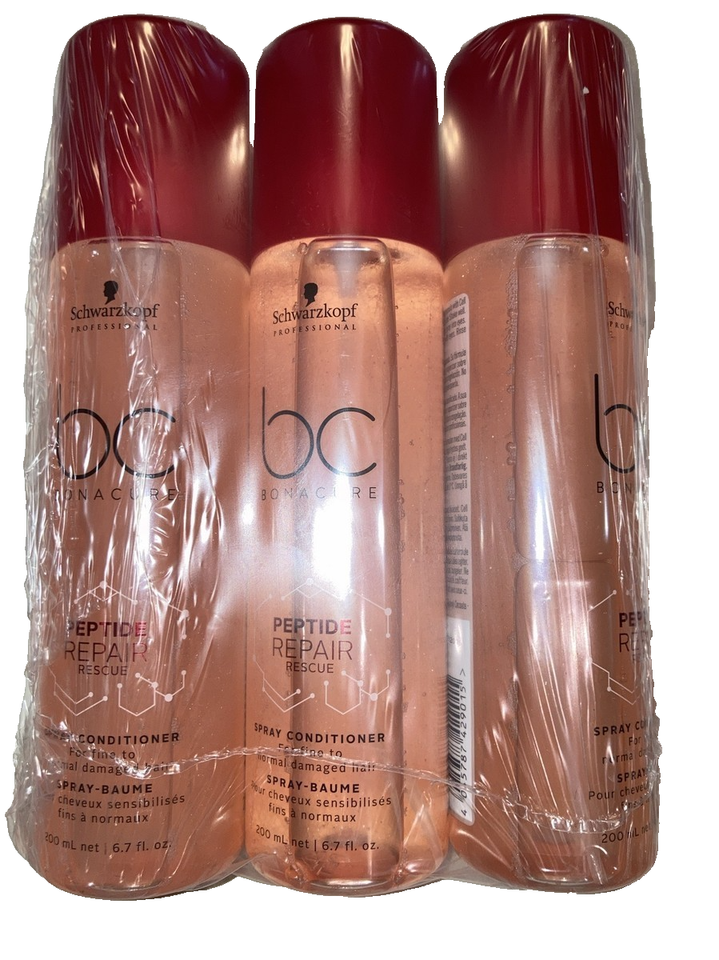 3 PACK DEAL Schwarzkopf BC Bonacure Peptide Repair Rescue Conditioner 6.7oz - $69.99