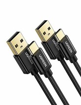 FastCharge 2-Pack Braided USB C Cable 3A for iPhone and Samsung Devices - $19.79