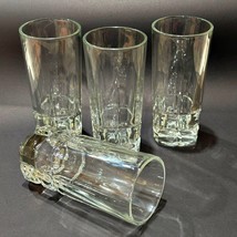 4 Libbey Squire Cooler Glasses Set Square Bottoms Heavy Tumblers 14 OZ 6... - £26.83 GBP