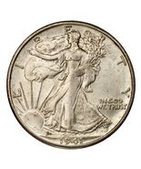 Moneda De 50C De Plata Walking Liberty De 1941 (Condición Elección BU) - $115.41