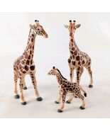 Set Of 3 - Safari Ltd 7" &amp; 3.75" Giraffe Wildlife Zoo Animal Figure Toy ... - $31.29