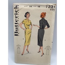 Butterick Misses Dress Sewing Pattern Sz 16 7231 - uncut - £15.12 GBP