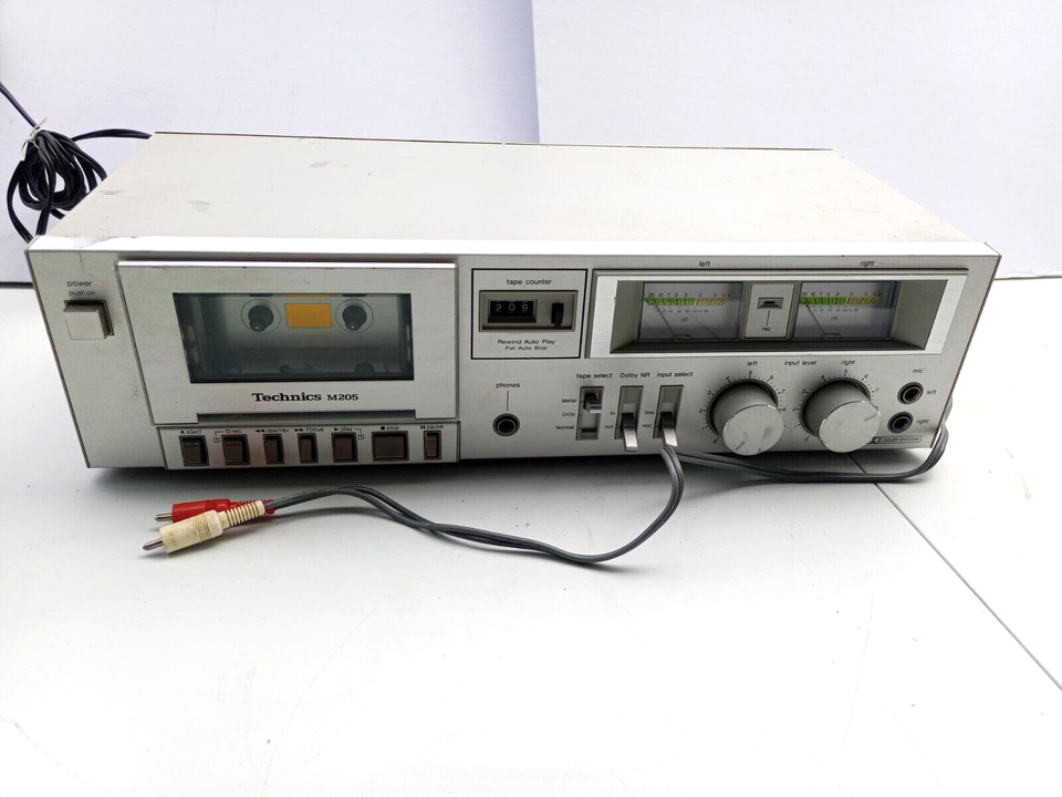 *UNTESTED BUT POWERS ON* TECHNICS RS-M205 CASSETTE TAPE DECK STEREO DOLBY ^ - $31.65