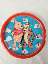 Winnie Pooh Tigger Red Quartz 10&quot; Wall Clock Walt Disney Works Fantasma - $31.96