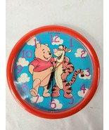 Winnie Pooh Tigger Red Quartz 10&quot; Wall Clock Walt Disney Works Fantasma - $31.96