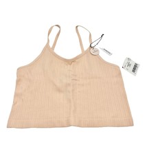 Forever 21 Tank Top Womens M/L Peach Crop Spaghetti Strap Seamless NWT - £7.10 GBP