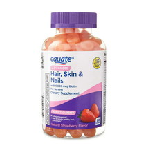 Equate Advanced Hair;  Skin &amp; Nails Gummies Dietary Supplement;  90 Count(D0102H - £28.18 GBP