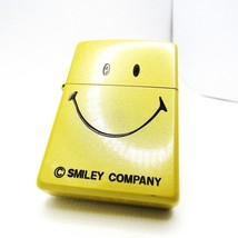 Smiley Company Sparkling Yellow Zippo Oil Lighter 2003 Fired Rare - $124.00