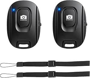 Dual Wireless Camera Remote Shutter for iPhone and Android with Wrist Strap - $16.82