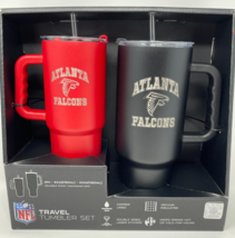 Logobrands Water Bottles Atlanta Falcons NCAA 40/24Oz Drinkware Set - 2 ... - £38.20 GBP